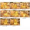 Battery Powered Snow House Figurine Resin Christmas Night Light  Bedroom Night Light