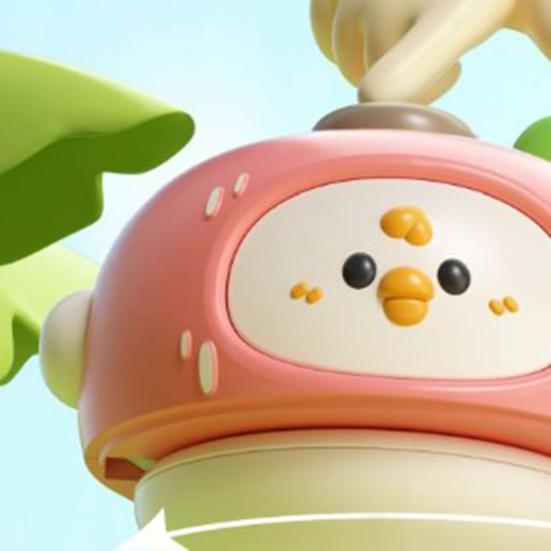 Cartoon Fruit Spinning Top Toy Multi-player Interactive Banana Orange Durian Pear Press Gyroscope Battle Toy Toddlers Educational Spinner Toy