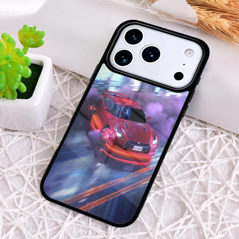 Initial D soft Phone Case for iPhone 17 Air 16 15 11 12 14 13 Pro Max Shockproof Cover