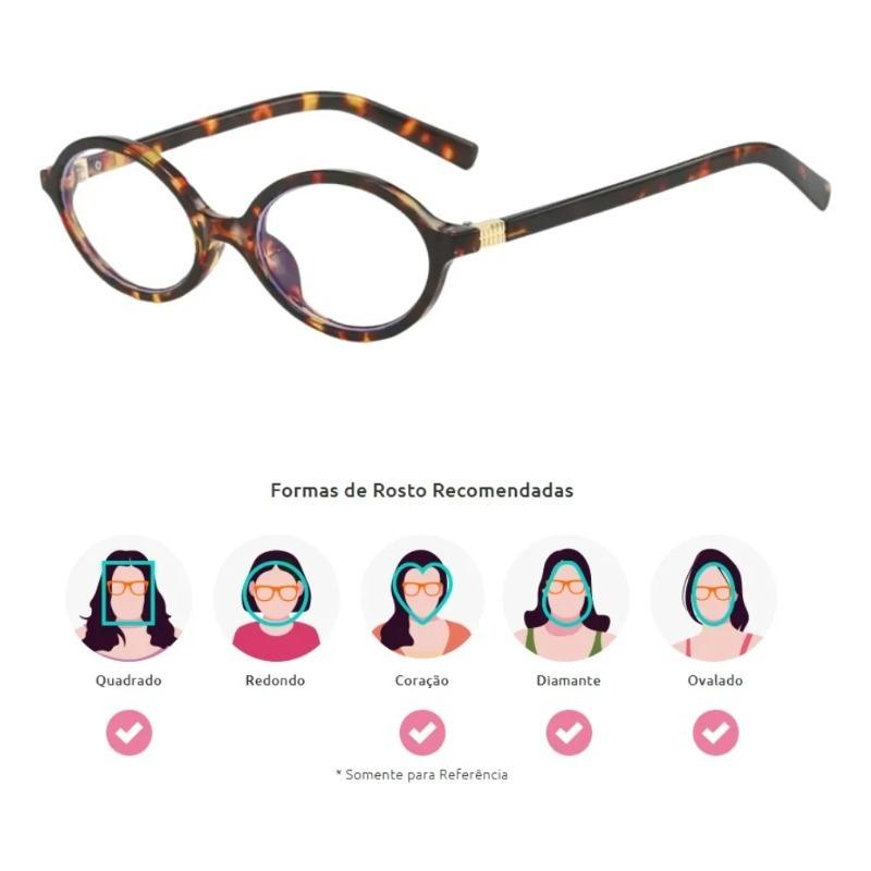 Retro  Spicy Girl Glasses Women'S Elliptical Small Frame Fashion Tortoise Leopard Pattern Glasses