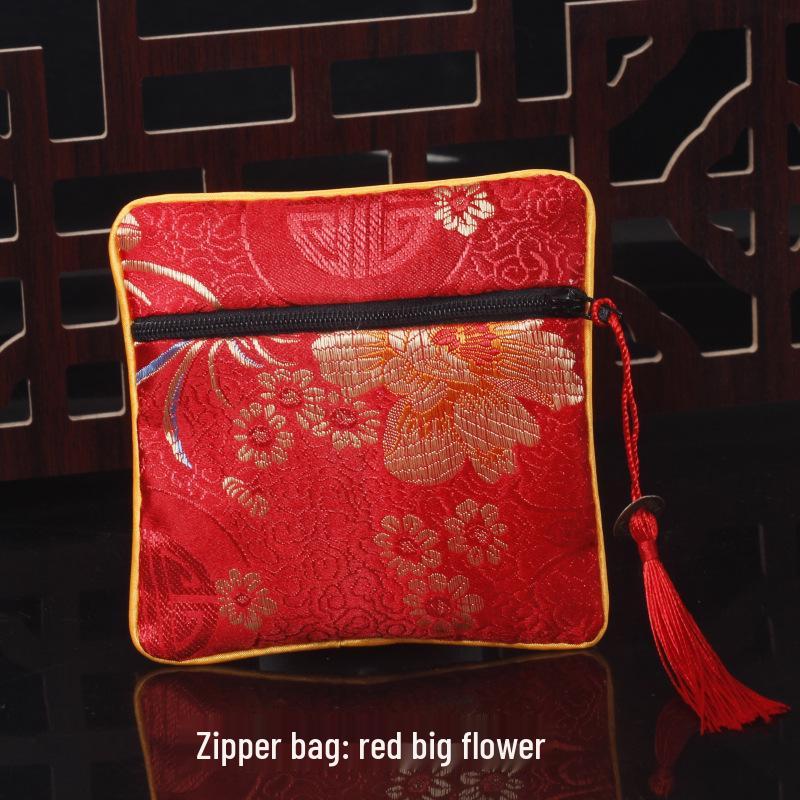 Chinese Osmanthus Embroidered Silk Brocade Sachet - Ethnic Style