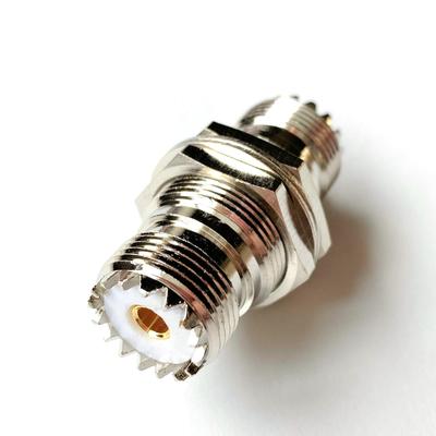 [1 Pc] M-Type Connector, MJ-MJ Cable Relay Adapter, Relay Connector with Nut for Convenient Grounding, for Amateur Radio and Wireless Communications