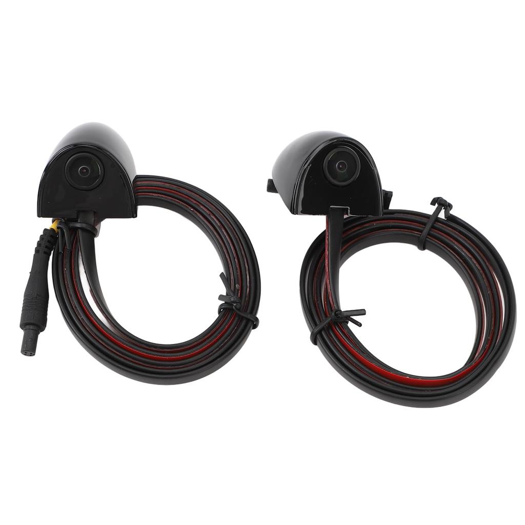 Auto Totwinkelkamera Nachtsicht-Assistenz Klebebefestigung Seitenansichtskamera Überwachungssystem für Kamera (Schwarz)