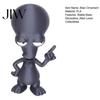 Trendy Room Decor 3D Printed Alien Ornament, Funny Figurine, Collectible Big Head Statue for Desk Shelf Decor, Lovers Gift Lover Collectibles