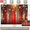 1Pcs Festive Red Golden Stars Sparkling Lights Decoration Background Celebration Backdrop Decorations For Photo Studio Booth Party