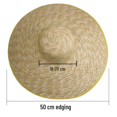 Unisex Wide-Brim Straw Sun Hat