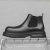 Cigarette Chelsea Boots Men'S Autumn Tooling British High Top Height Increasing Sleeve Martin Boots Platform Short Boots 22723-J