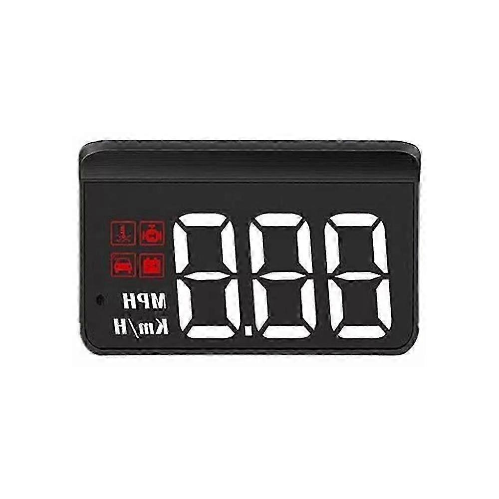 M3 Car HUD Display - Digital OBD2 Head Up Display for Real-Time Speed, Temperature & Voltage - 86x37x16mm Black - Easy Installation