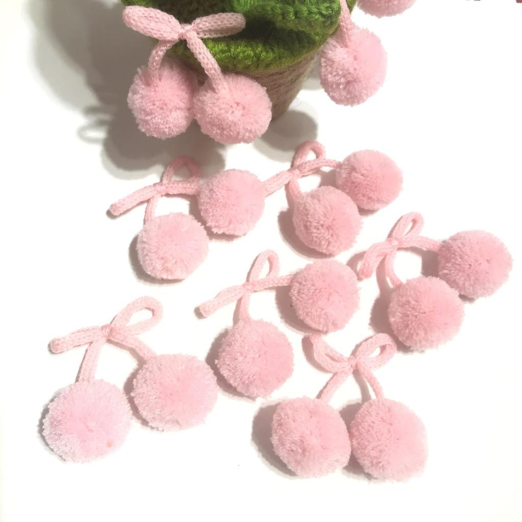 Cashmere Polyester Bayberry Ball Pendant – High Elasticity Handmade DIY Plush Hair Accessory