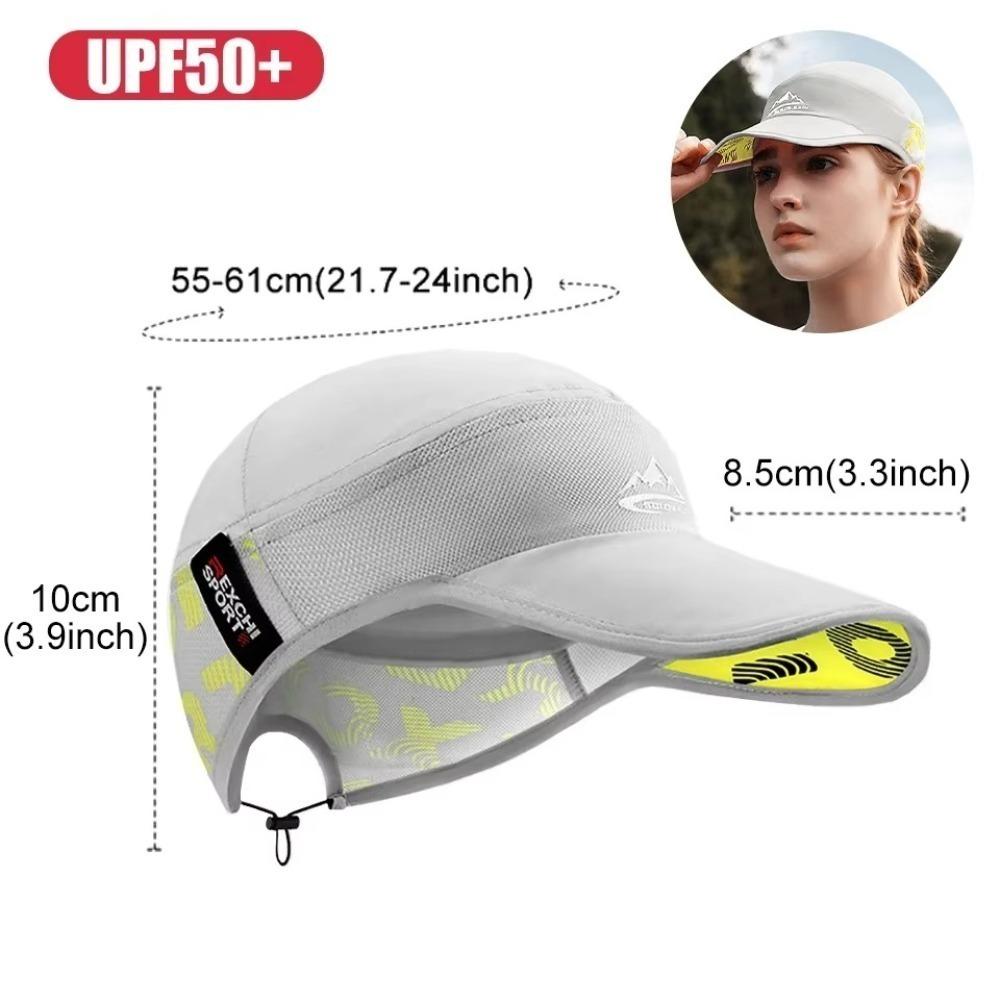 

Быстросохнущая беговая шляпа Дышащий солнцезащитный головной убор Высококачественная велосипедная кепка Унисекс серый