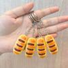 Simulation Food Keychain Bread Pendant Y2k Personalized Resin Keychain Couple Family Keychain Pendant