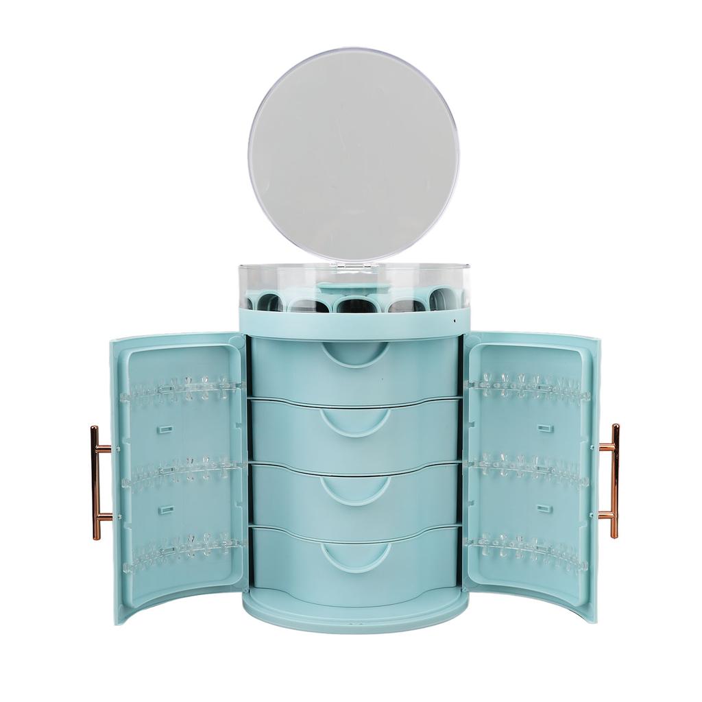 Drawer Jewelry Box Double Door 5 Layer Large Capacity Jewelry Storage Case with Clear Lid for