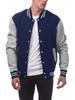 Men's 2025 European Color Block Baseball Jacket with Hoodie and Velvet Lining