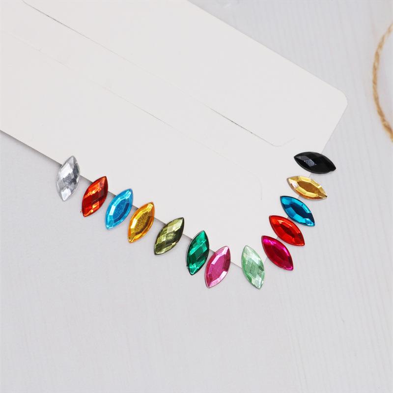 Flachbodenbohrer Acryl Pferdeauge Strassstein für DIY Schmuck