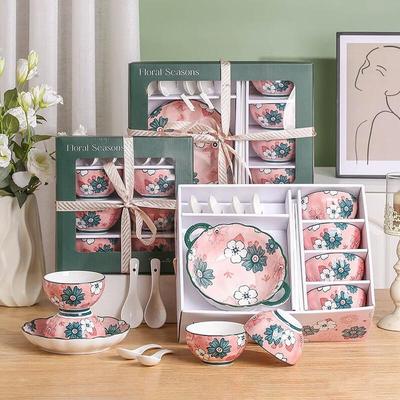 Anvelo Rose Ceramic Dinnerware Gift Set