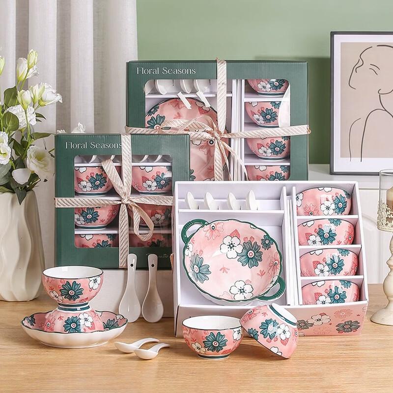 

Керамический обеденный набор Anvelo Rose, подарочный