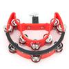 Half Moon Tambourine Metal Jingles Double Row Handheld Musical Percussion Instrument DT‑66