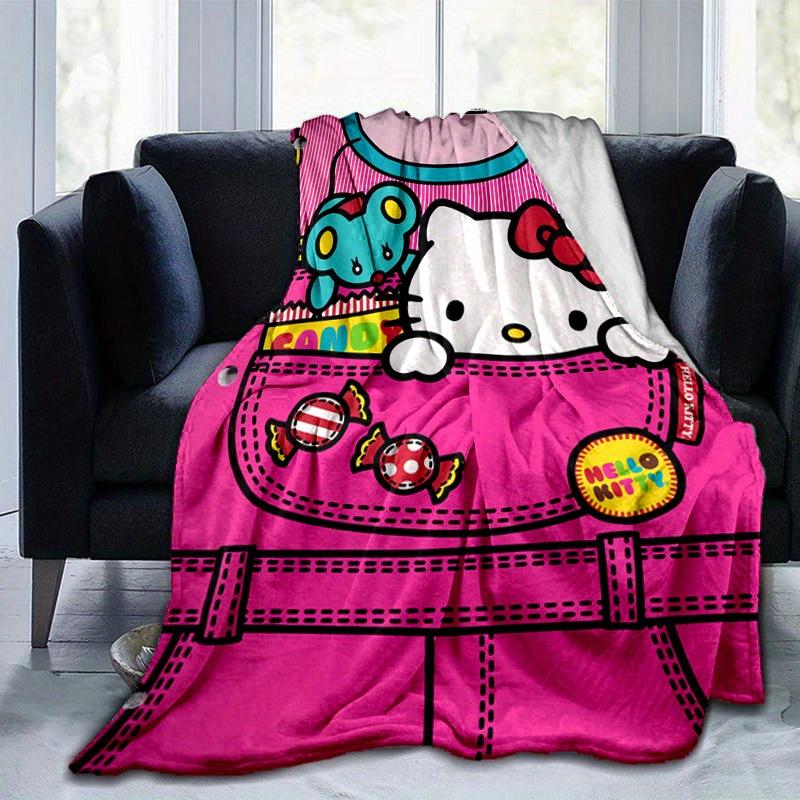 1pc. Hello Kitty Cute Cartoon Blanket - Perfect for Home, Office, Outdoor Use, Gift Idea, Suitable for All Seasonsz041709