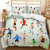 Sports Duvet Cover Set Taekwondo Ski Swimming Boxing Dance Badminton Baseball Ice Hockey Queen Polyester Bedding Teens Boys