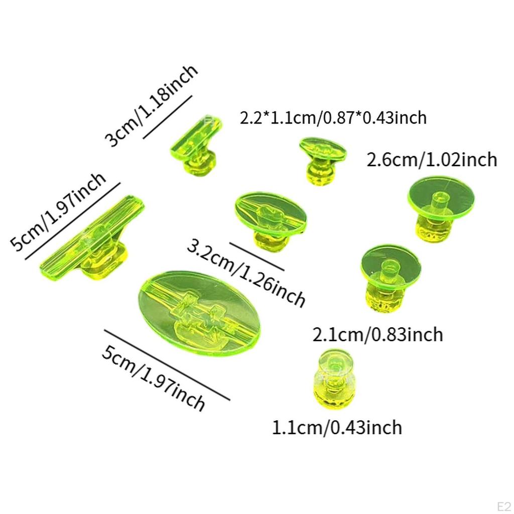 8x Car Tab Puller Tools Dent Repair Tabs Professional Portable Utility Scratches Remover for