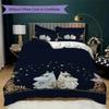 Comet In Moominland Pattern Bedding,Quilt Set Quilt Cover Pillowcase Home Birthday Gift(1 * Duvet Cover + 2 * Pillowcase, Without Core)_lx