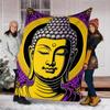 1pc Spiritual Decor Throw Blanket Polyester Fiber, Lightweight Flannel, Soft & Warm, All Season Use for Outdoor, Camping Digital Print
