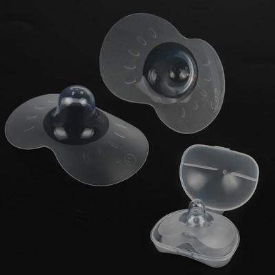 2Pcs Silicone Nipples Protectors Feeding Mothers Nipple Shields Protection Cover Breastfeeding Carrying Clear Nipple Case Shield Premium Quality