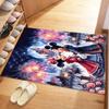1pc Mickey Mouse Minnie Pattern Carpet Area Rug, Bedroom, and Playroom Durable, Stain-Resistant, and Easy to Clean, Living Room