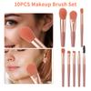 8/10 Stück Make-up Pinselset Professionell Superweich Detailpinsel Rougepinsel Foundation Concealer Lidschattenpinsel Beauty-Tools