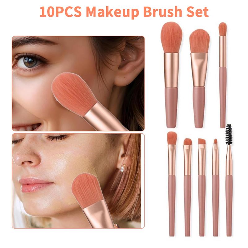 8/10 Stück Make-up Pinselset Professionell Superweich Detailpinsel Rougepinsel Foundation Concealer Lidschattenpinsel Beauty-Tools