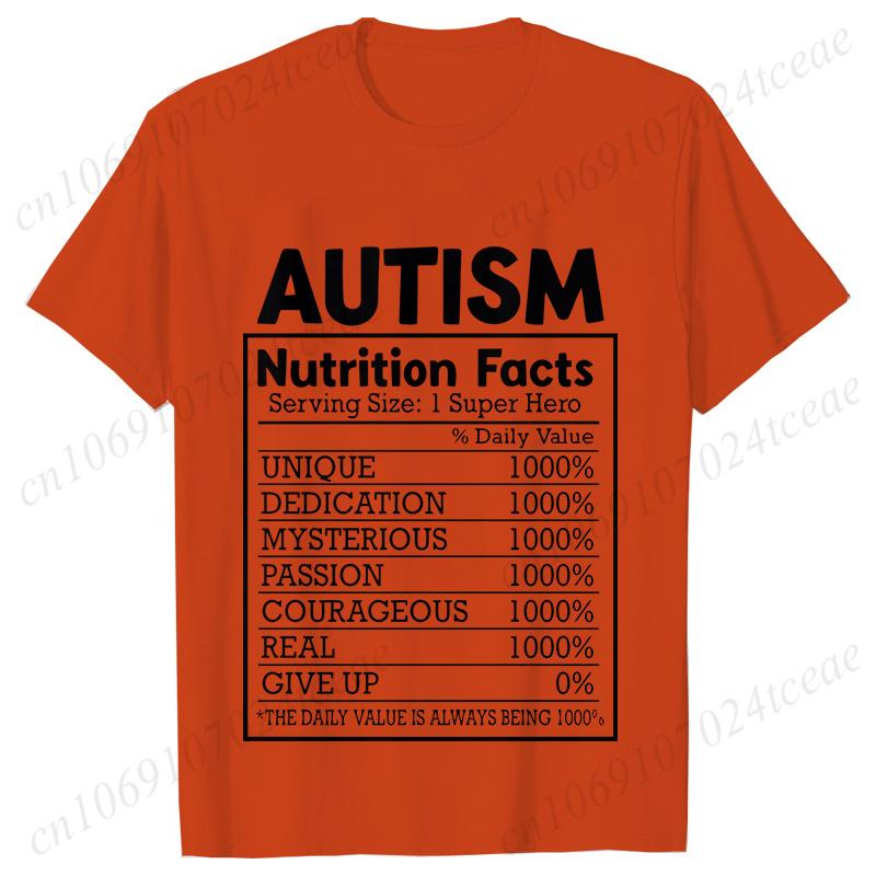 Female Clothing Autism Nutrition Shirt for Women Autism Awareness Month T-shirts Autism Quote Summer Tees Acceptance Y2k Tops