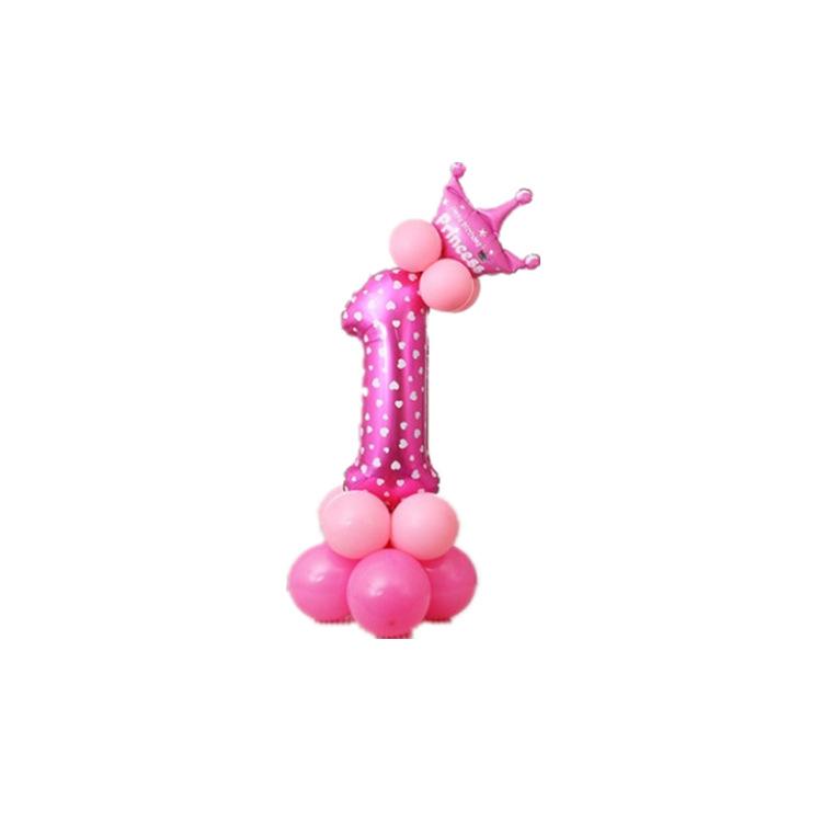 2pcs Birthday Party Aluminum Balloon