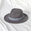 2022 Nuovo Cappello Fedora alla Moda da Uomo Cappello Jazz da Donna con Cravatta Elegante Cappello in Misto Lana Nero Primaverile Cappello in Feltro Casual da Esterno