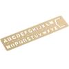 Measuring Tool Brass Ruler Bookmark Letters Hollow Number Letter Bookmark Template Straight Ruler Metal Bookmark Reading