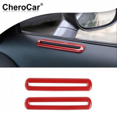 2x Tür-Luftauslass-Lüftungsgitter-Zierabdeckung für Dodge Challenger 15-22 Zubehör Rot