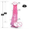 Dildo Asino e Cavallo con Ventosa e Design a Tentacolo di Polpo - Grande Giocattolo Dilatatore Prostatico Anale