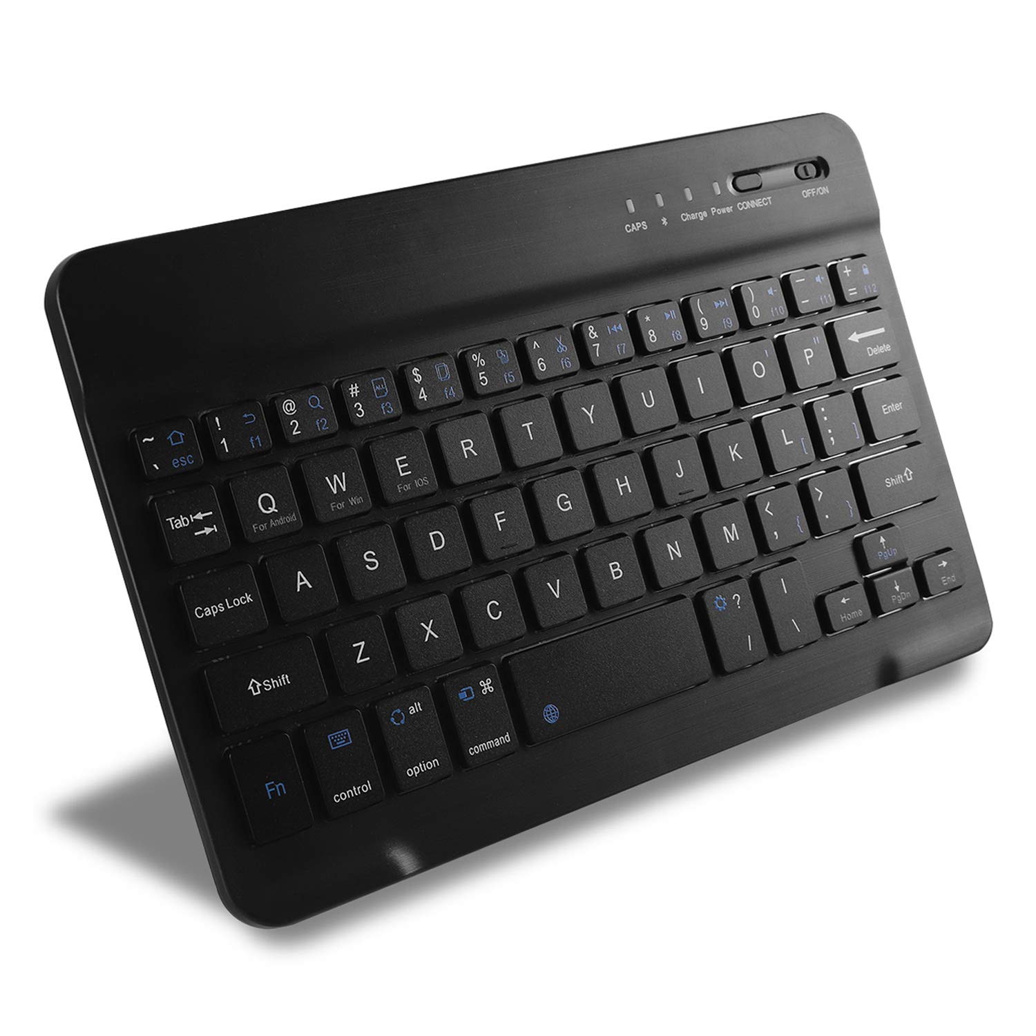 

Ultra-thin, USB-Rechargeable Wireless Bluetooth Keyboard, Mini, 7-8 Inch, English Layout, Quiet, Compatible with iPhone, iPad Mini, Android, Samsung