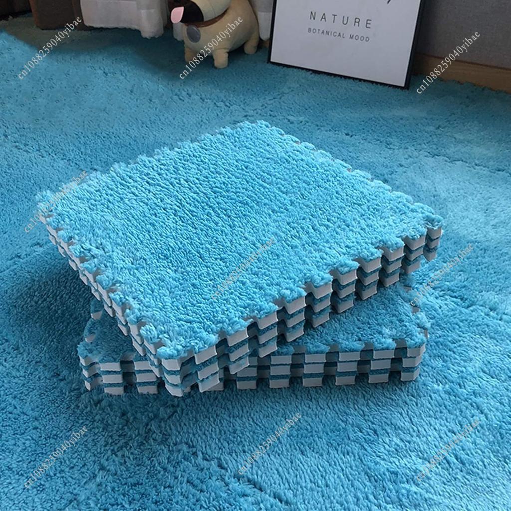 12Pcs Baby Plush Activity Play Mat EVA Foam Soft Play Carpet 30*30*1CM Puzzle Play Mat Rug for Children Bebe Room Floor Mat