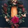 7 Pcs Artificial Flowers Christmas Wreath Decorative Tree Accessories Adornment Outdoor