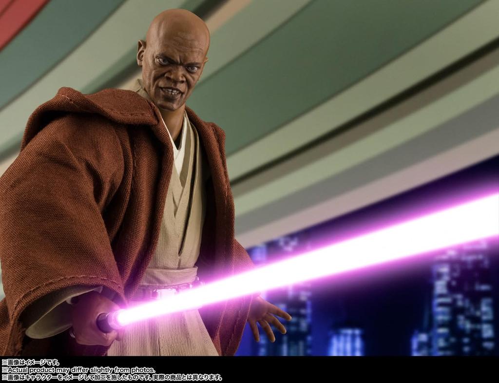 TAMASHII NATIONS Star Wars Episode Revenge of the Sith Mace Windu Revenge of the 150mm PVC ABS Fabric Painted Articulated Figure S.H.Figuarts III