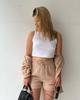 2024 Autumn Women's Two-Piece Set: Wrinkled Long Sleeve Shirt & High Waist Drawstring Shorts