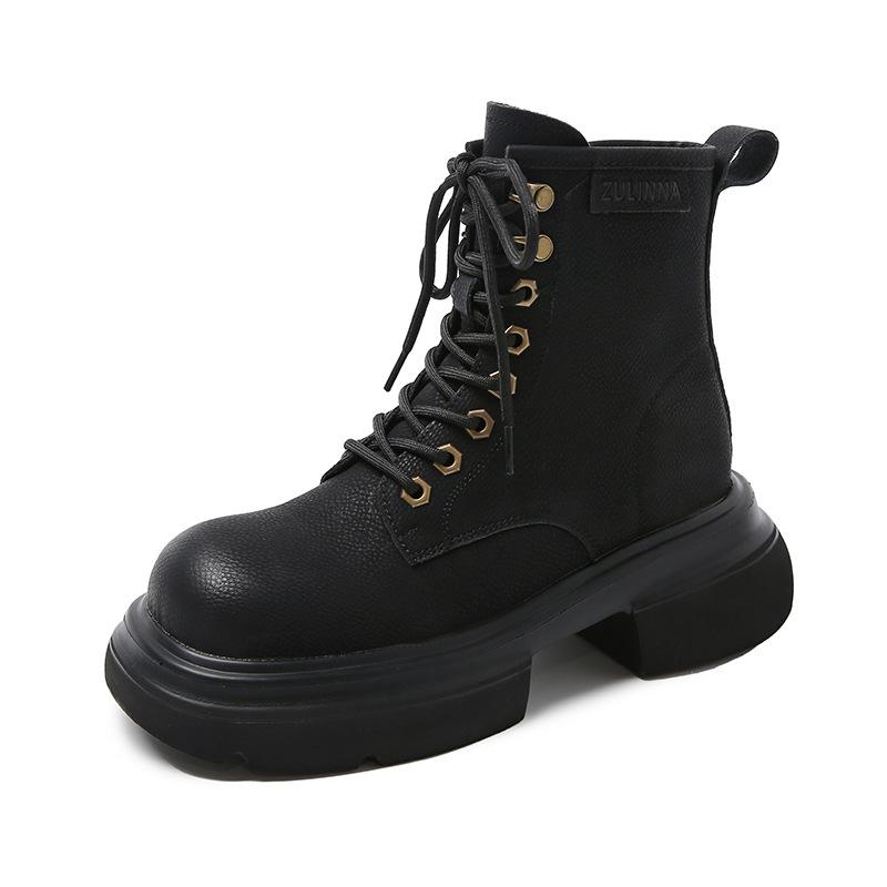 Martin boots women's 2025 spring and autumn new outdoor western Sichuan travel short boots popular British style thick-bottomed fried street