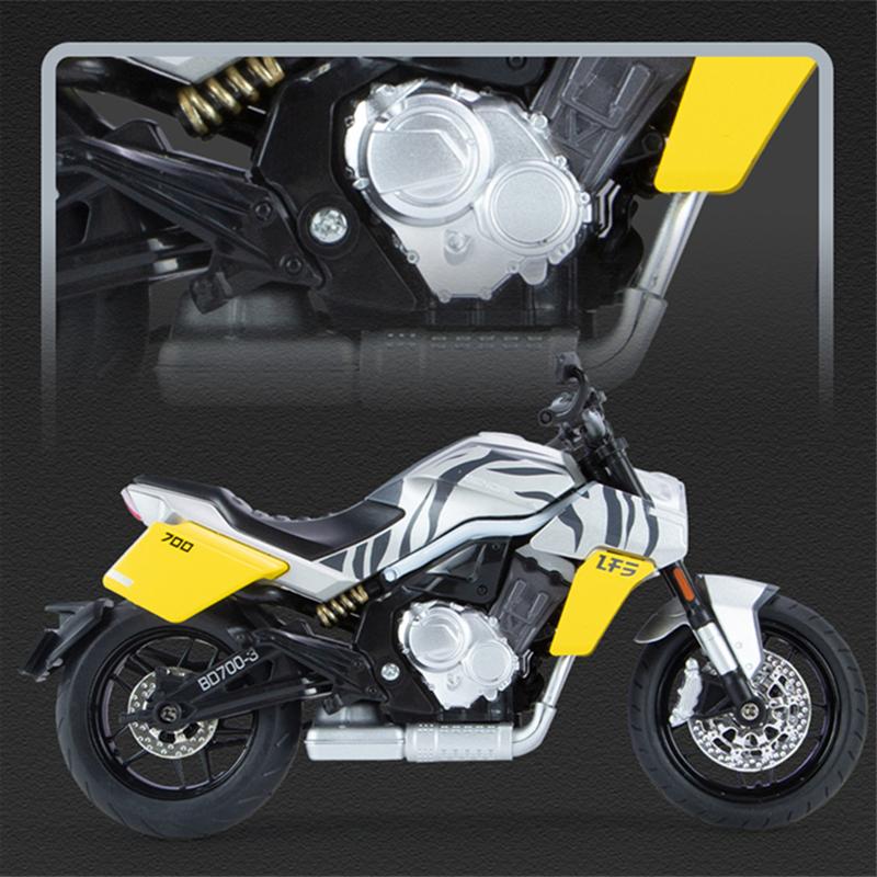 1/12 Tang Knife Lfs700 Racing Cross-country Motorcycle Model Simulation Alloy Toy Street Motorcycle Model Collection Kids Gifts