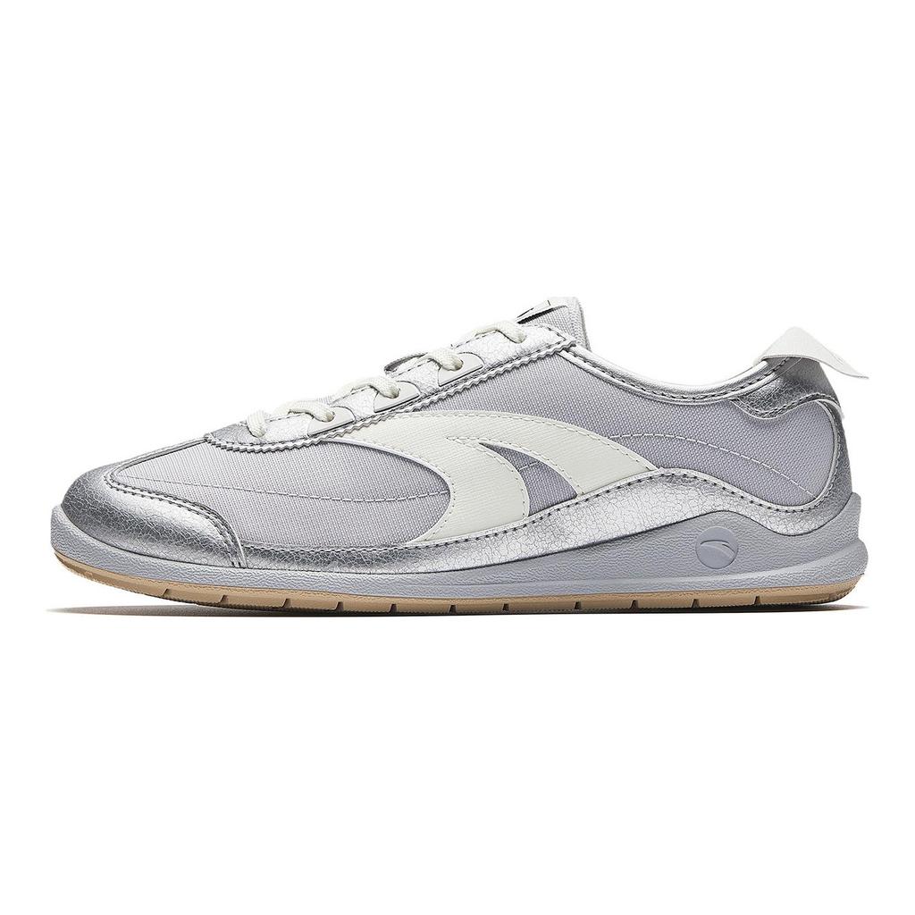 Anta Duck Bill Shoe Abrasion Resistant Lightweight Slip Resistant Casual Shoes Women's Silver White 922618829-2