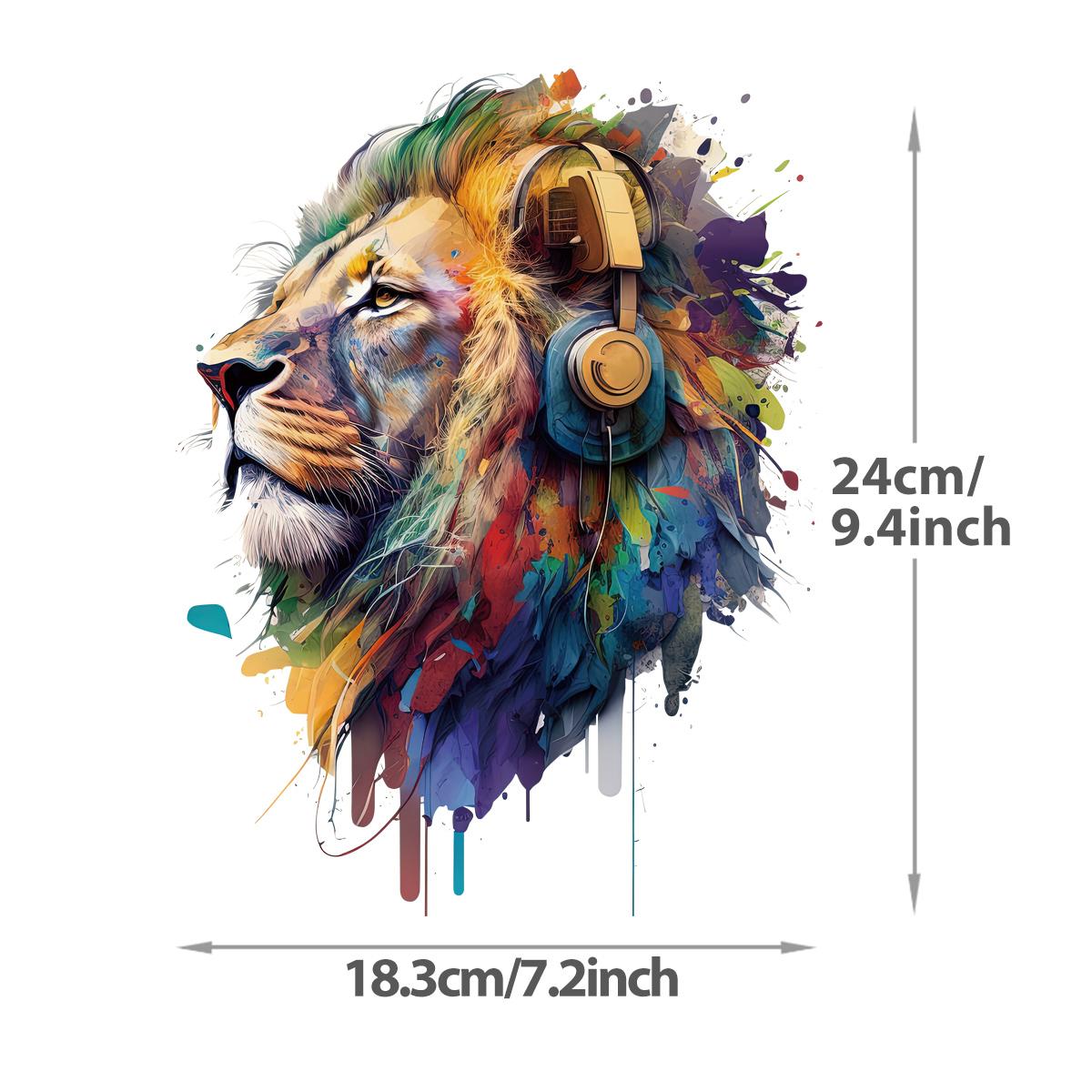 

Красочные животные термонашивка Коза Лев Лиса джинсы в полоску модный аксессуар «сделай сам» наклейка термопресс аппликация нашивка на одежду