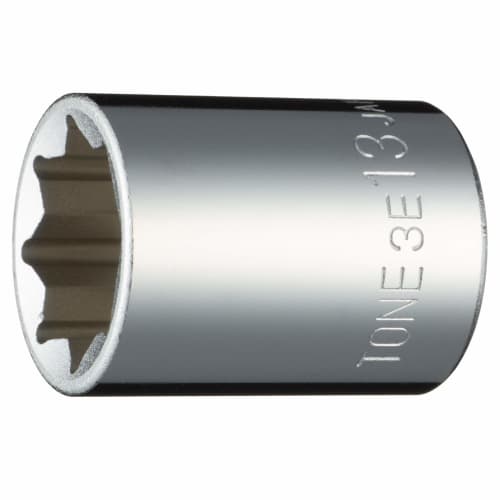 TONE 3E-13 8-Point Socket, 9.5mm (3/8") Drive, 13mm Width