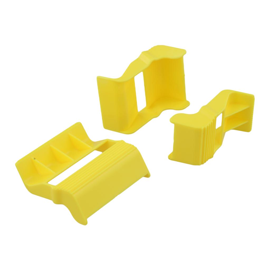 3PC Tape Dispenser for Masking Tape Constructed from Sturdy Plastic with Precision Cutter for Repeated Clean Cuts