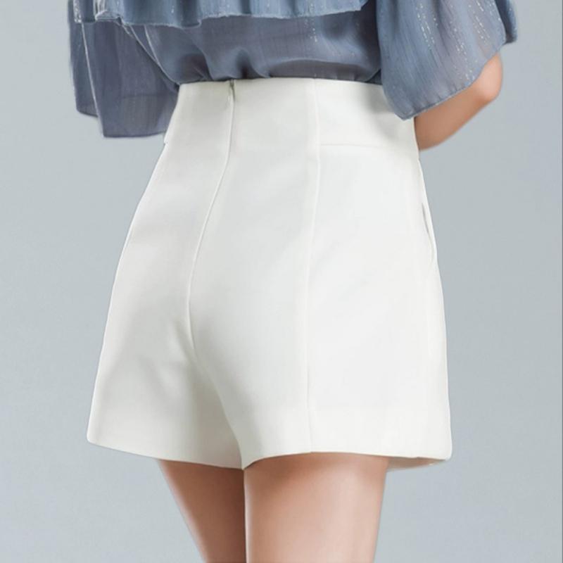 Women's Suit Shorts High-waisted Wide-leg Pants