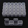 2pcs 28 Compartment Plastic Storage Box 5d Diamond Embroidery Accessory Container For Diy Nail Diamonds Storage