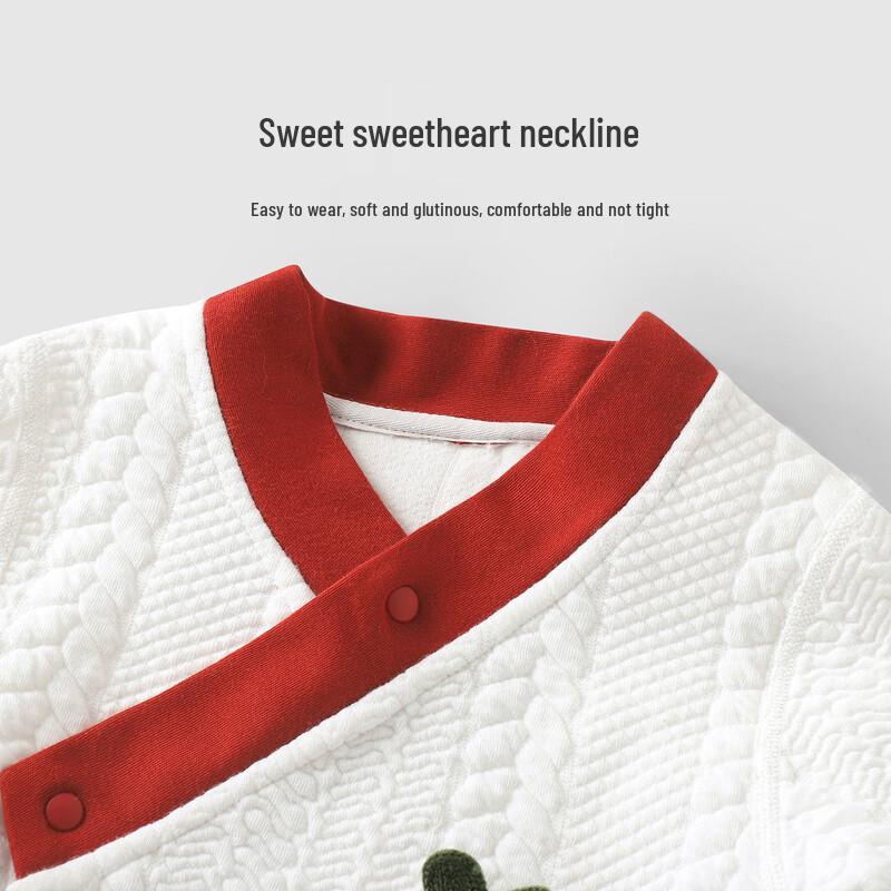 Youqi Baby Cotton Twist-Knit Warm Romper